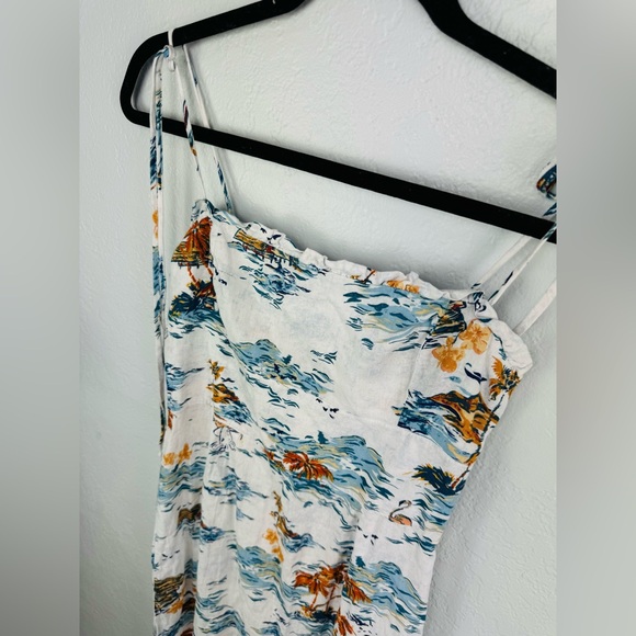 Free People Beach Party Midi Dress - Tropical Flamingo Paradise Print Size 2 - Picture 3 of 9